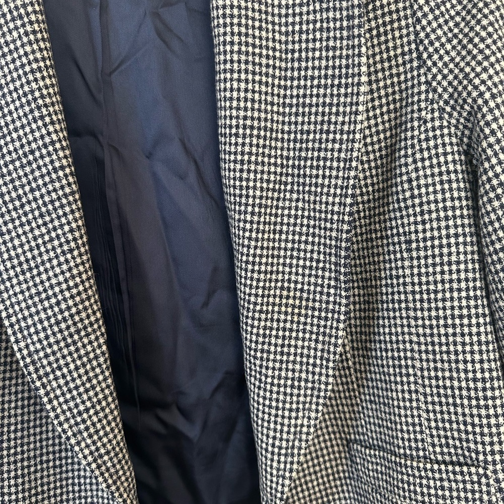 Classic Vintage Pendleton Houndstooth Blazer Size 14 (Runs Small) - Picture 5 of 14